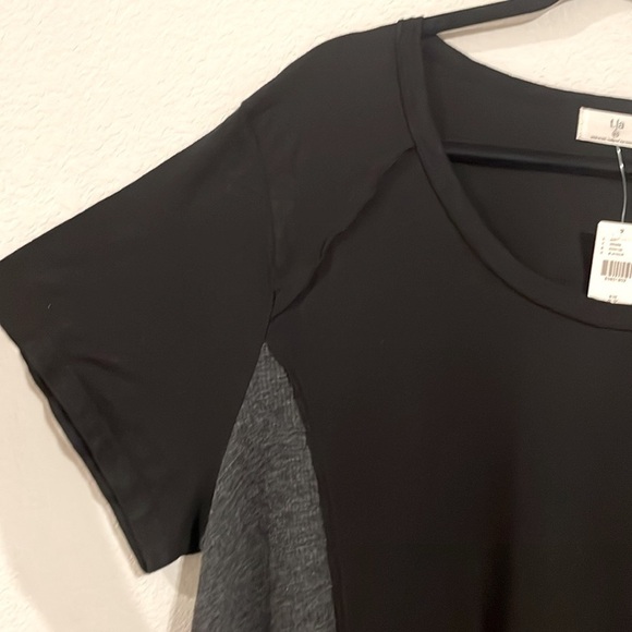 T. La Anthropologie Women’s Tunic 3X Black & Grey Vicky Thermal Waffle Comfy - Picture 6 of 13